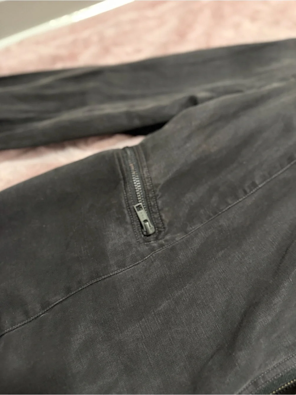 Rails - Black Asymmetrical Zip Streetwear Denim Moto Jacket - Size S - Picture 4 of 5